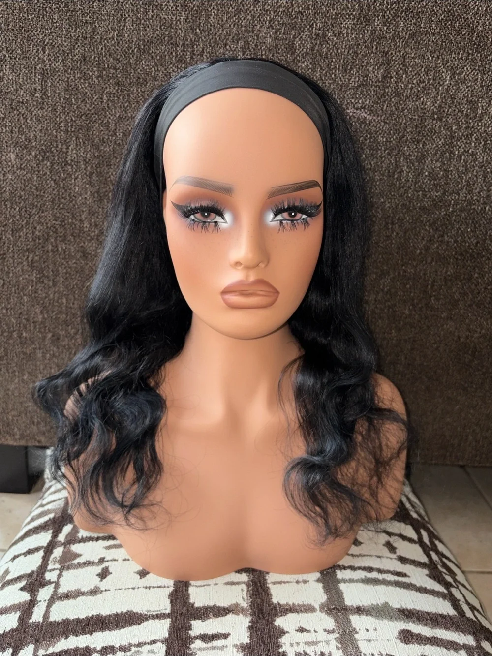 Human Hair Body Wave Headband Wig 16 in” (No Offers)
